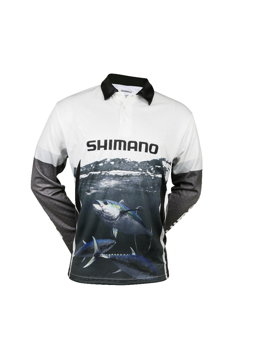 Shimano Ocea Tuna Sublimated Adult Shirt Grey White