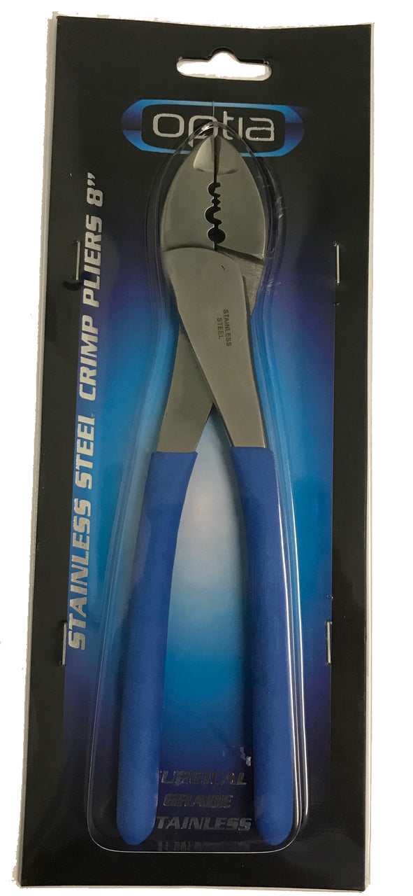Optia Stainless Steel Crimping Pliers 8 Inch OP128