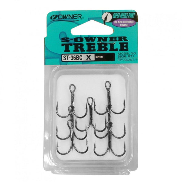 Owner STBL36BC Barbless Treble Hooks - Double & Treble Hooks