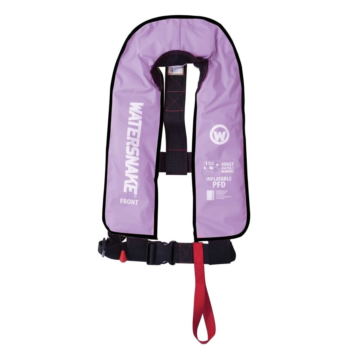 Watersnake Inflatable PFD Life Jacket Level 150 Adult Manual