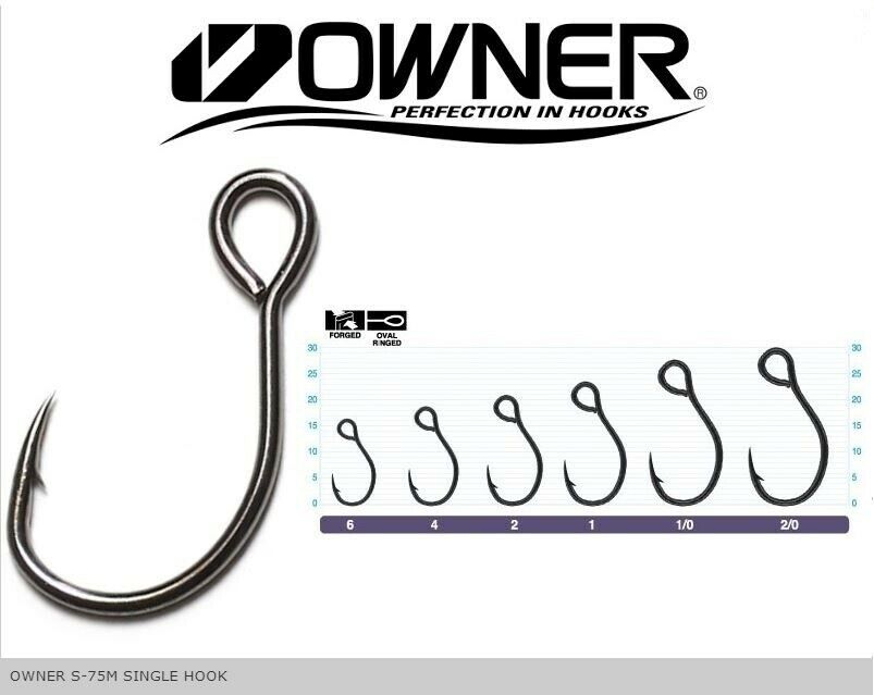 Owner S-75M Single Inline Lure Hook