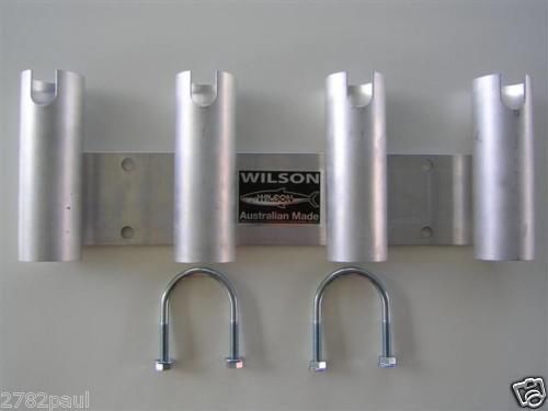 bull bar fishing rod holders Wilson Aluminium 4 Hole Bull Bar Rod Holder