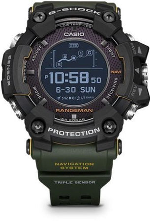 CASIO G SHOCK 2018 Rangeman Green GPS Navigation Solar