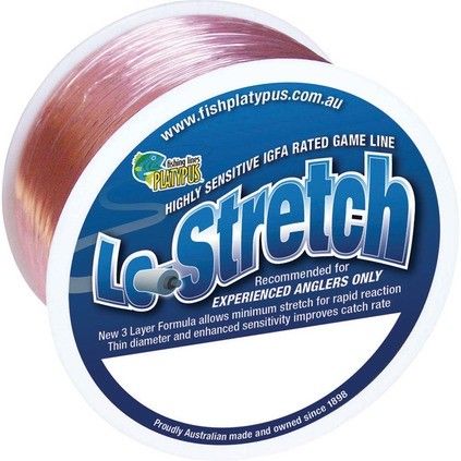 Platypus Lo Low Stretch Monofilament Fishing Line Pink 1200m