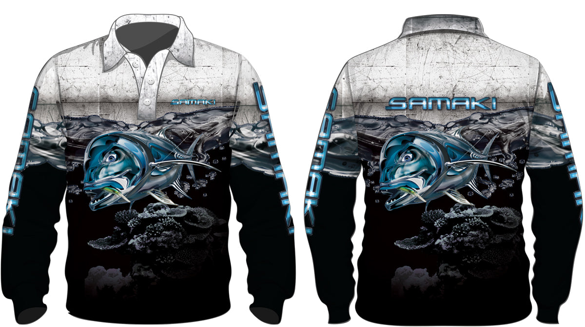 Samaki GT Long Sleeve Kids Fishing Shirt