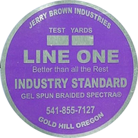 Jerry Brown Line One Spectra 300yd White Braided Fishing Line - 80lb
