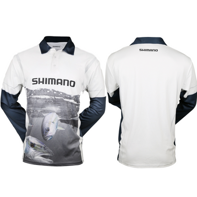 Shimano Coltsniper Kingfish Sublimated Shirt Blue White