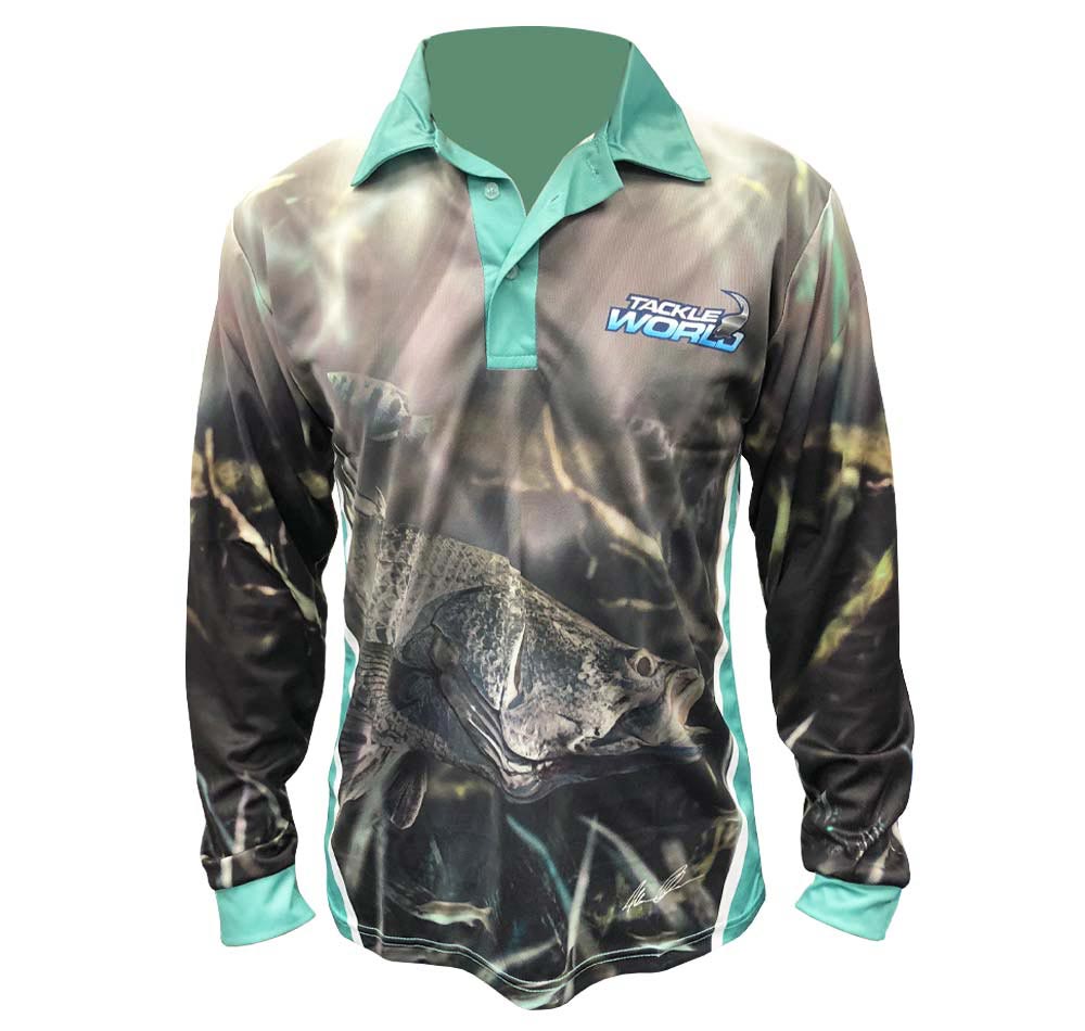 Tackle World TW112 Barra Long Sleeve Fishing Shirt Jersey Kids