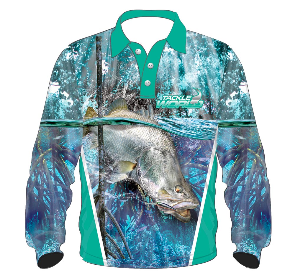 Tackle World TW135 Barra Long Sleeve Fishing Shirt Jersey Girls and Ladies