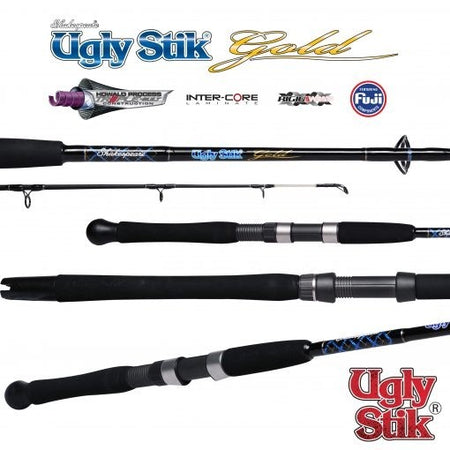 4'6 Ugly Stik Gold 1-3kg Kayak Fishing Rod - 1 Piece Spin Rod