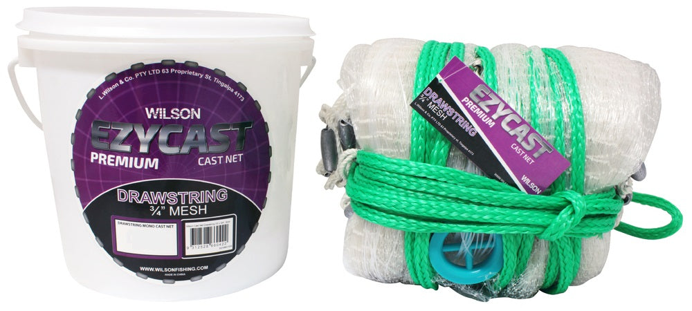 Wilson Ezycast Drawstring 3/4 inch mesh Cast Net