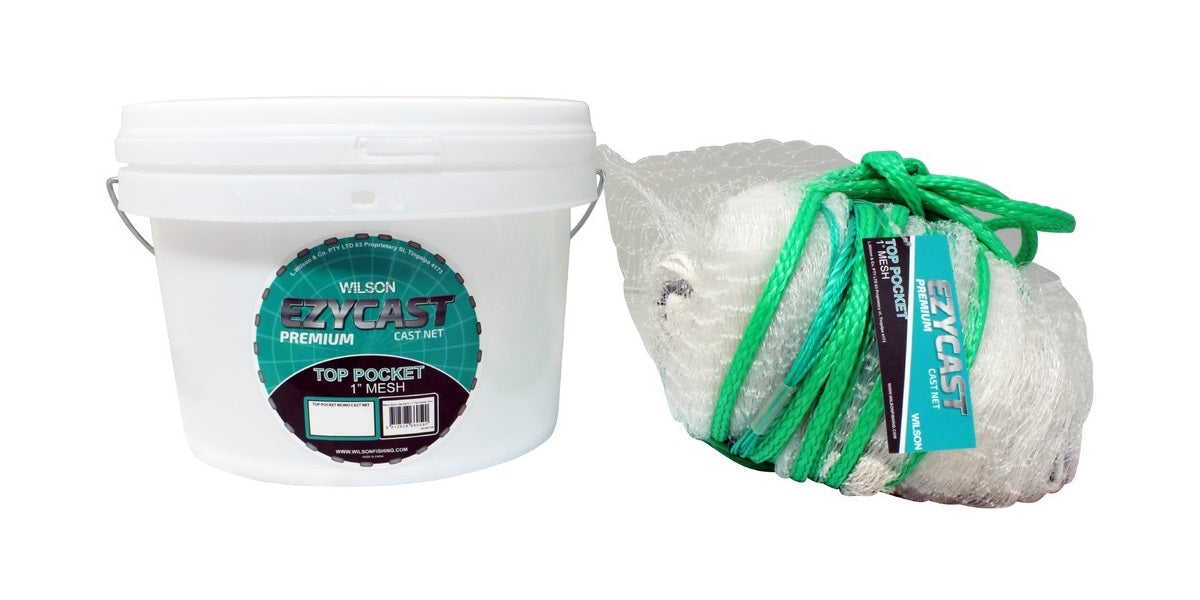 Wilson Ezycast Top Pocket 1 inch mesh Cast Net