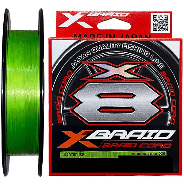 YGK X-Braid Cord X8 Braided Line Chartreuse 150m